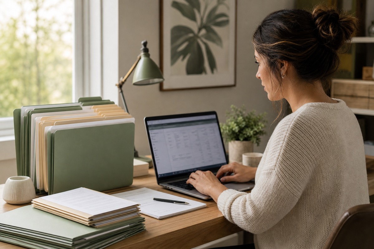 Medical records and coding review in a practice office
